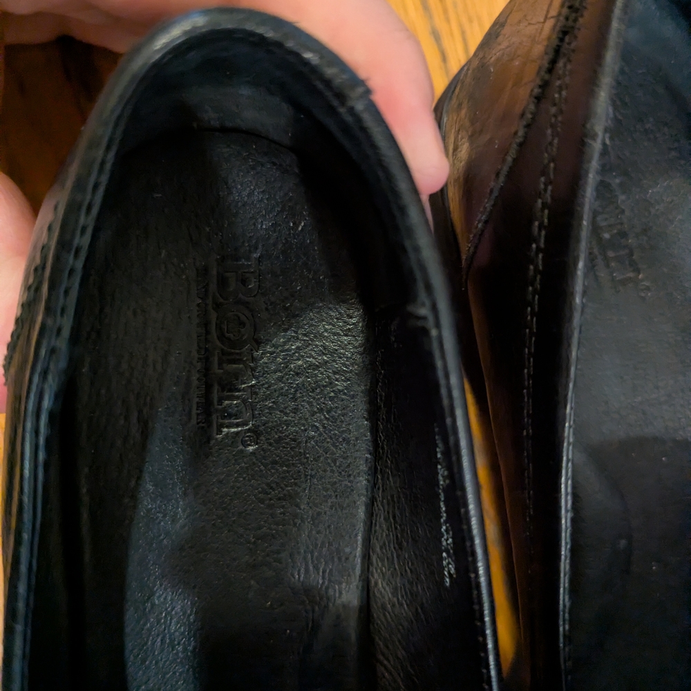 Born Black Leather Loafers - Picture 6 of 9